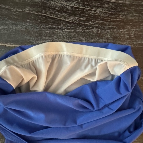 Wolford Womens Athletic Workout Yoga Sleeveless Racerback Top Dazzling Blue SZ S - Picture 7 of 7